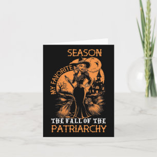 Funny Feminist Hexe meine Lieblingssaison Hexen Ha Karte