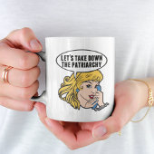 Funny Feminist Pop Art Anti Patriarchat Zitat Frau Kaffeetasse