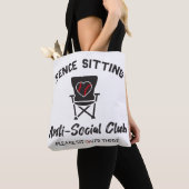 Funny Fence sitzt Anti Social Club Baseball Soft Tasche (Von Nahem)