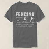 Funny Fencer Design Dictionary Fencing 1 T-Shirt (Design vorne)