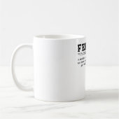Funny Fencer Design Dictionary Fencing T - Shirt Kaffeetasse (Links)