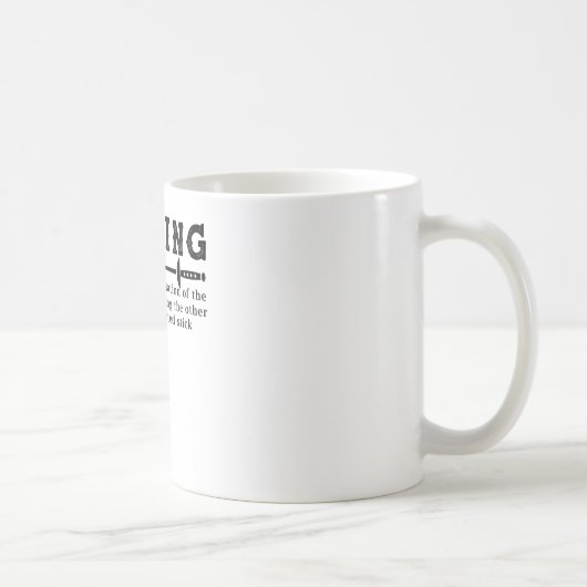 Funny Fencer Design Dictionary Fencing T - Shirt Kaffeetasse (Rechts)
