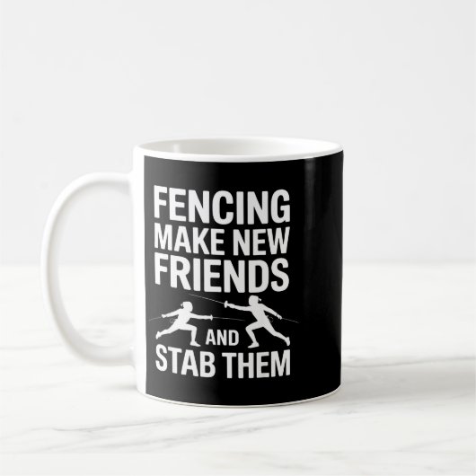 Funny Fencing Art For Men Women Kids Fencer Fencin Kaffeetasse (Links)