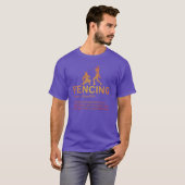 Funny Fencing Definition Sports Fencer Fencing vin T-Shirt (Vorne ganz)