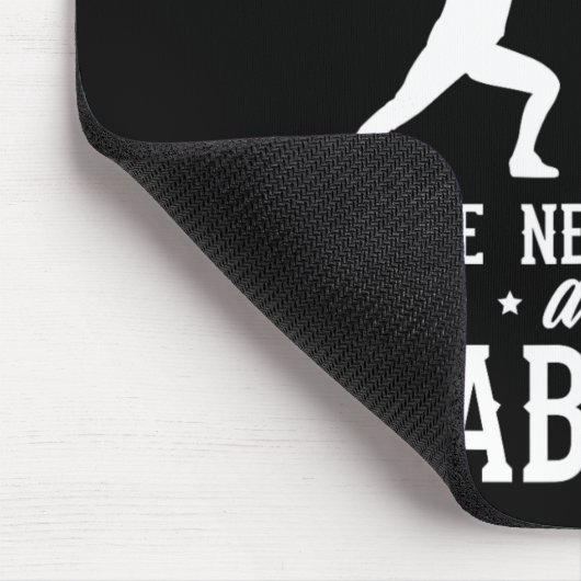 Funny Fencing Design Make New Friends And Stab The Mousepad (Ecke)