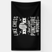 Funny Fencing Design wie Schach, aber mit Punktion Banner (Vertikal)