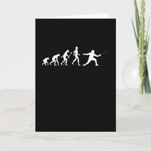 Funny Fencing Geschenk für Frauen Männer und Fraue Karte