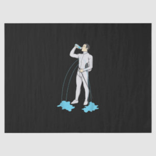 Funny Fencing Post Workout Niedlich Fencer Athlete Seidenpapier