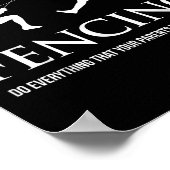 Funny Fencing Shirt - Everything Your Parents Told Poster (Ecke)