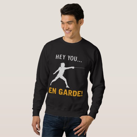 Funny Fencing Spaß Sport Fencer Sweatshirt (Vorne ganz)
