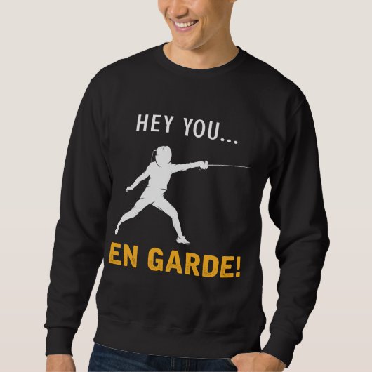 Funny Fencing Spaß Sport Fencer Sweatshirt (Vorderseite)