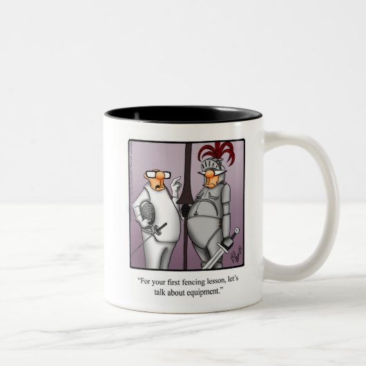 Funny Fencing Spaß Tasse Geschenk (Rechts)