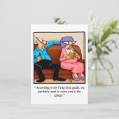 Funny "Feng-Shui" Party Einladungen zum Jahrestag (Stehend Vorderseite)