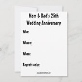 Funny "Feng-Shui" Party Einladungen zum Jahrestag (Rückseite)