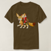 Funny Fennec Fo Lover Santa Riding Fennec Fo Chris T-Shirt (Design vorne)