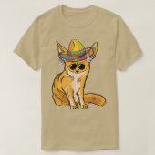 Funny Fennec Fo Sombrero Meican Sunglass Fennec T-Shirt (Design vorne)