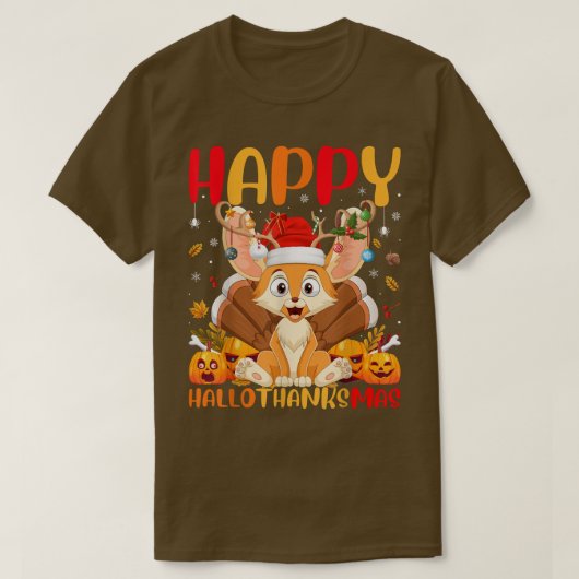 Funny Fennec Fox Lover Happy Fennec Fox HalloDanke T-Shirt (Design vorne)