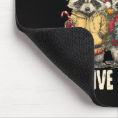 Funny Feral But Festive Christmas Raccoons Xmas Ho Mousepad (Ecke)