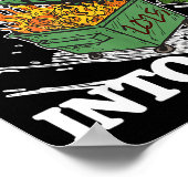 Funny Feral Raccoon Rollin' Into 2026 Happy New Ye Poster (Ecke)