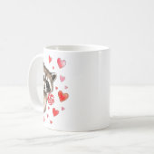 Funny Feral Raccoon Valentine's Day Sarcastic Humo Kaffeetasse (Vorderseite Links)
