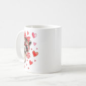 Funny Feral Raccoon Valentine's Day Sarcastic Humo Kaffeetasse (Vorderseite Links)