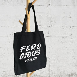 Funny Ferocious Vegan, Minimalistisch Tasche