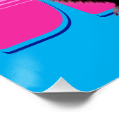 Funny Ferret beim Tanzen Poster (Ecke)