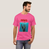 Funny Ferret Geschenk für ihn oder sie , Spaß PAWS T-Shirt (Vorne ganz)