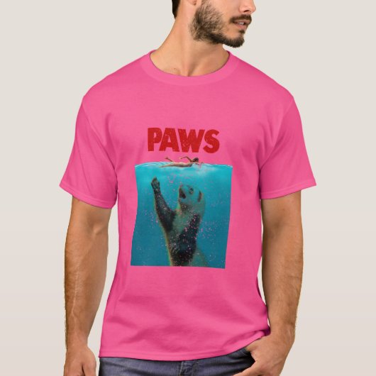 Funny Ferret Geschenk für ihn oder sie , Spaß PAWS T-Shirt (Vorderseite)