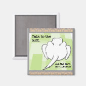 Funny Ferret Gespräch mit dem Hintern Magnet (Vorderseite/Rückseite)