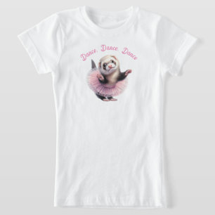 Funny Ferret im Ballett von Tutu T-Shirt