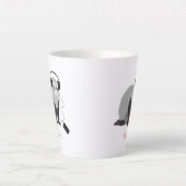 Funny Ferret Music Lover Mustelid Pet Name Milchtasse (Vorderseite)