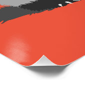 Funny Ferret Music Lover Poster (Ecke)