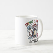 Funny Ferret Spring Cleaning Mug - House Cleaning  Kaffeetasse (VorderseiteRechts)