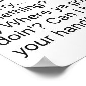 Funny Ferrets Poster (Ecke)