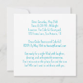 Funny Festival Fiesta Piñata Pop Einladung (Rückseite)