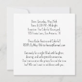 Funny Festival Fiesta Piñata Pop Einladung (Rückseite)