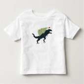 Funny Festive Dino Christmas Kleinkind T-shirt (Vorderseite)