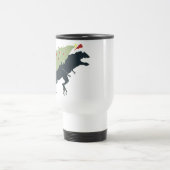 Funny Festive Dino Christmas Reisebecher (Mittel)