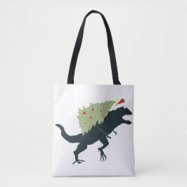 Funny Festive Dino Christmas Tasche