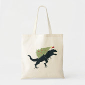 Funny Festive Dino Christmas Tragetasche (Vorne)