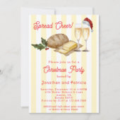 Funny Festive Einzigartiger Butter Themed Weihnach Einladung (Vorderseite)