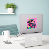Funny Festive Fiesta Piñata Party Sticker (Laptop auf Schreibtisch)
