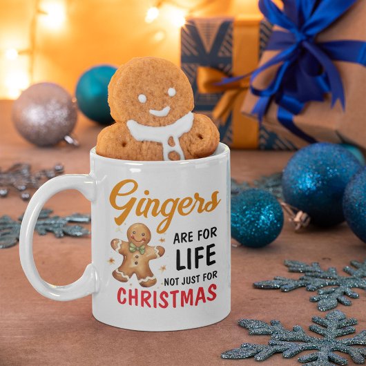 Funny Festive Joke Gingers Foto Weihnachten Kaffeetasse
