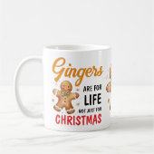 Funny Festive Joke Gingers Foto Weihnachten Kaffeetasse (Links)