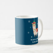 Funny Festive Llama Pub Weihnachten Kaffeetasse (VorderseiteRechts)