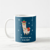 Funny Festive Llama Pub Weihnachten Kaffeetasse (Links)