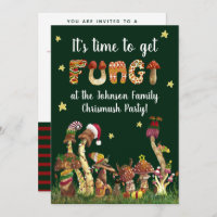 Funny Festive Mushroom Pub Familie Weihnachten Par
