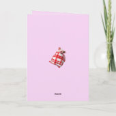 Funny Festive Pigs in Blankets Christmas Animal Lo Karte (Rückseite)