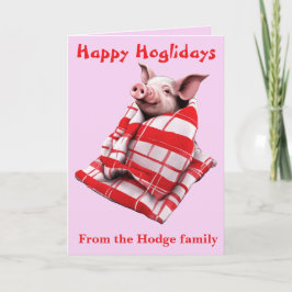 Funny Festive Pigs in Blankets Christmas Animal Lo Karte